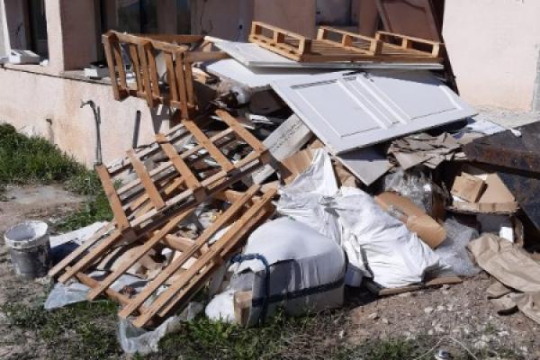 Débarras d'une fin de chantier à Meyreuil